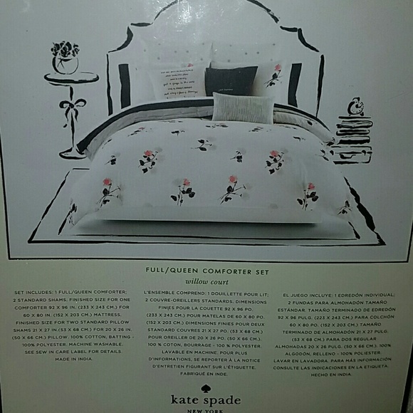 Kate spade willow court full queen comforter set - Picture 3 of 10